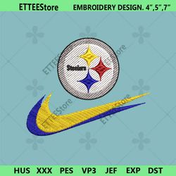 pittsburgh steelers nike swoosh embroidery design download