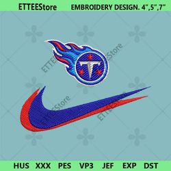 tennessee titans nike swoosh embroidery design download