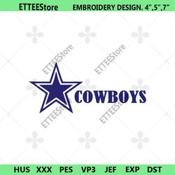 dallas cowboys embroidery files, nfl embroidery files, dallas cowboys file