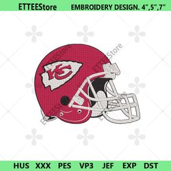 kansas city chiefs helmet logo machine embroidery