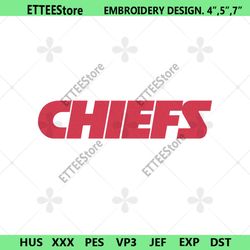 chiefs embroidery files, nfl embroidery files, kansas city chiefs file