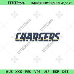 chargers football logo embroidery, los angeles chargers embroidery, chargers design file