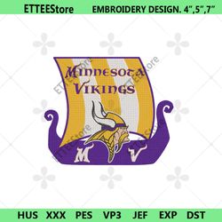 minnesota vikings embroidery design, nfl embroidery designs, minnesota vikings embroidery instant file