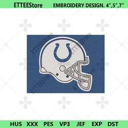 nfl indianapolis colts helmet logo embroidery design file