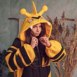 custom electabuzz pokemon inspired kigurumi (adult onesie, pajama)