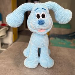 handmade toy dog blue clues is a charming and unique creation, crafted with love and attention to detail.