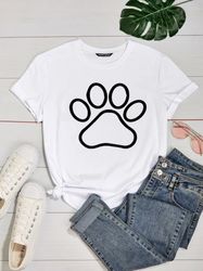 dog paw svg t-shirt design png svg digital file instant download