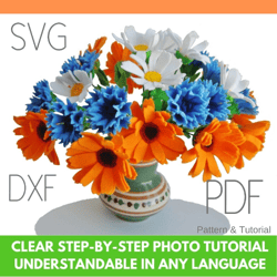 felt flowers bouquet pattern pdf