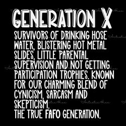 generation x survivors of drinking hose svg