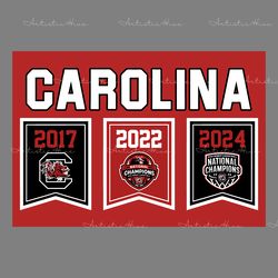 south carolina womens basketball 2024 championship banners svg