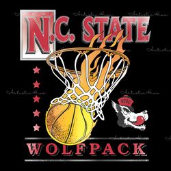 nc state basketball fire wolfpack png digital download files