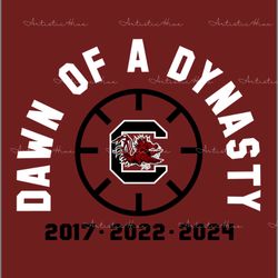 south carolina womens basketball dawn of a dynasty svg