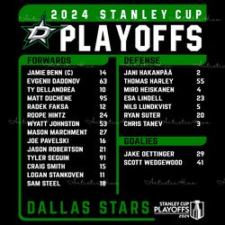 dallas stars 2024 stanley cup playoffs nhl team svg