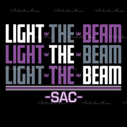 sacramento light the beam nba svg digital download