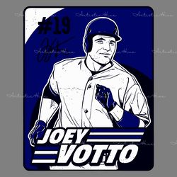 vintage joey votto toronto baseball card svg digital download