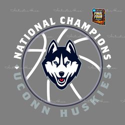 basketball national champions uconn huskies 2024 svg