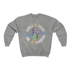 world down syndrome day sweatshirt awareness socks down right perfect kids family support gifts