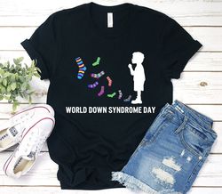 world down syndrome day awareness child socks down right love perfect kids gifts t-shirt