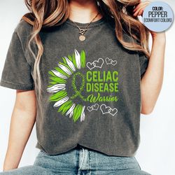 celiac disease warrior shirt, autoimmune disease, celiac disease fighter tee, celiac disease awareness, gluten intoleran