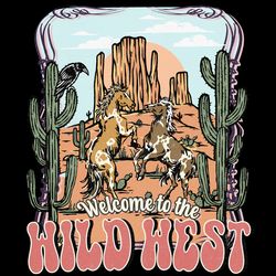 welcome to the wild west cow png digital download files