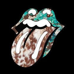 rolling stone leopard print tongue lip png