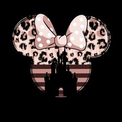 leopard and rose minnie mouse png digital download files