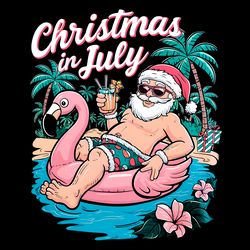 christmas in july santa claus vacation png