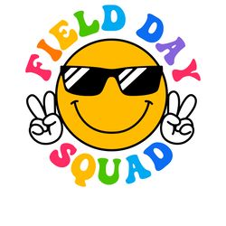 school out field day smiley face svg digital download files