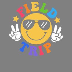 field day field trip smiley face glasses png