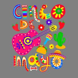 cinco de mayo mexican party png digital download files