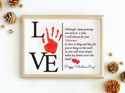 valentines day craft, preschool activities handprint craft for kids, baby keepsake handprint, babys first valentines day