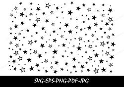 stars pattern svg, stars pattern cut files for cricut, stars template svg, star sparkle svg,star outline svg,distressed