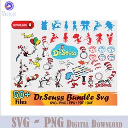 50 dr seuss bundle dr seuss hat svg