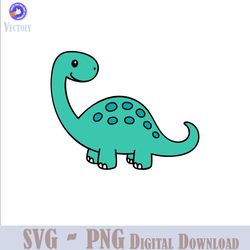cute dinosaur layered svg cut file for cricut silhouette baby brontosaurus clipart dino png jurassic animal toddler boy