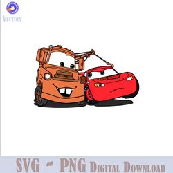 qualityperfectionus digital download - cars lightning mcqueen and tow mater - png, svg file for cricut, htv, instant dow