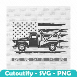 tow truck svg | us tow truck svg | tow truck clipart | towing truck svg | tow truck cut file | us towing truck clipart |