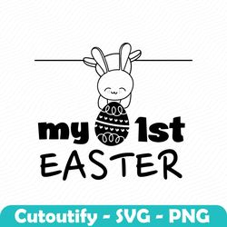 my first easter svg, my 1st easter svg, babys first easter onesie svg, baby boy easter svg, baby girl easter svg