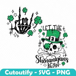 let the shenanigans begin funny skeleton svg