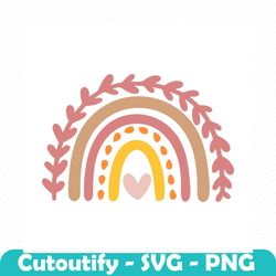 rainbow svg, rainbow svg for cricut, boho rainbow svg files, cute rainbow svg, instant download