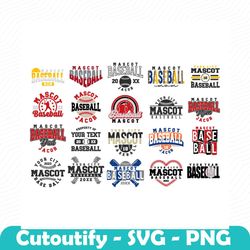 baseball svg bundle baseball template bundle 3 svg eps dxf png silhouette cricut cut file baseball team digital file