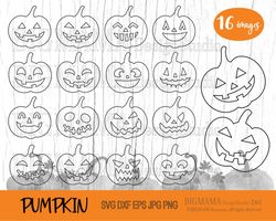 halloween pumpkin face svg,out line,stencil,jack,dxf,png,cut file,digital stamp,bundle,clipart,cricut,silhouette,instant