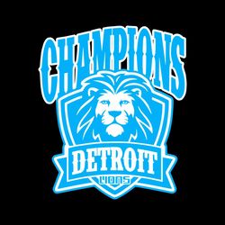 champions of the north detroit lions svg