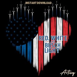 red white and busch light png digital download files