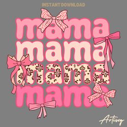 groovy mama bow tie happy mothers day svg