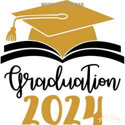 retro graduation 2024 senior class png digital download files
