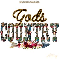 god country western png digital download files