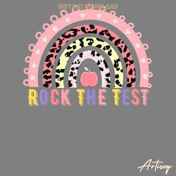 leopard rock the test rainbow png digital download files