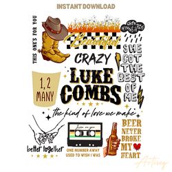 luke combs the kind of love we make png digital download files