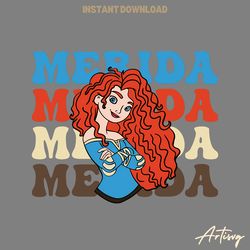 merida disney princess png digital download files