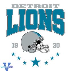 Detroit Lions Football 1930 NFL SVG Digital Cricut File